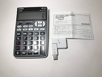 【送料無料】カシオ　ワイヤレステンキー電卓 JZ-120WL　CASIO カシオ、ワイヤレスでパソコンに接続できるテンキー電卓